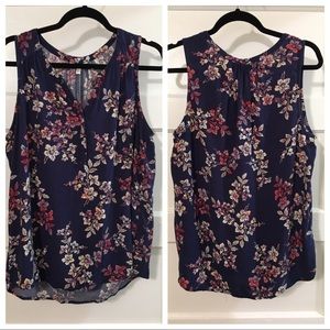 Sonoma Blue Floral Top